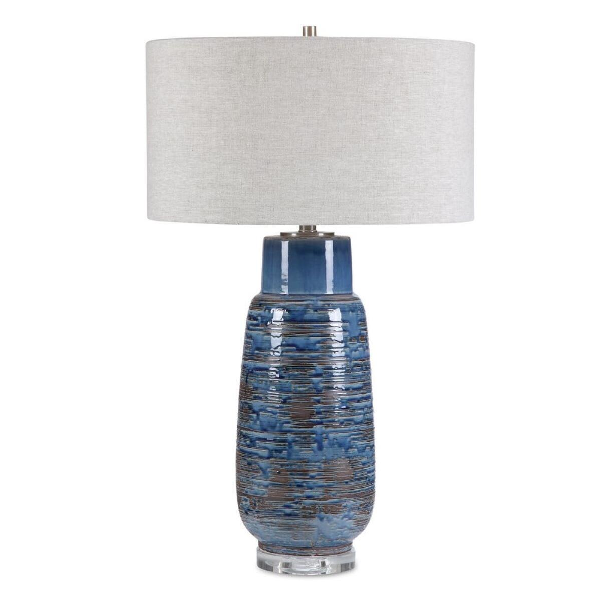 5d1a05636e22be2a08d57a23308f599a Magellan Table Lamp, Blue - Image 1