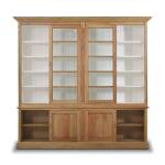 Hudson 99” Bookcase W/ Sliding Doors Bookcases Blue 15