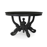 Mandolin Dining Table W/ Solid Hardwood Top - Image 3
