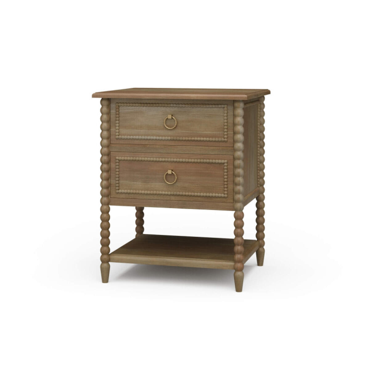 5d6774a43cf6725a1e94c71d243a9bf7 Cholet 2 Drawer Bedside Table W/ Shelf - Image 1