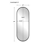 Varina Tall Mirror, Black Mirrors Black 21