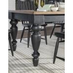 Chimney Leg Counter Height Table Barnwood Oak And Kettle Black CLH4016-923 - Image 11