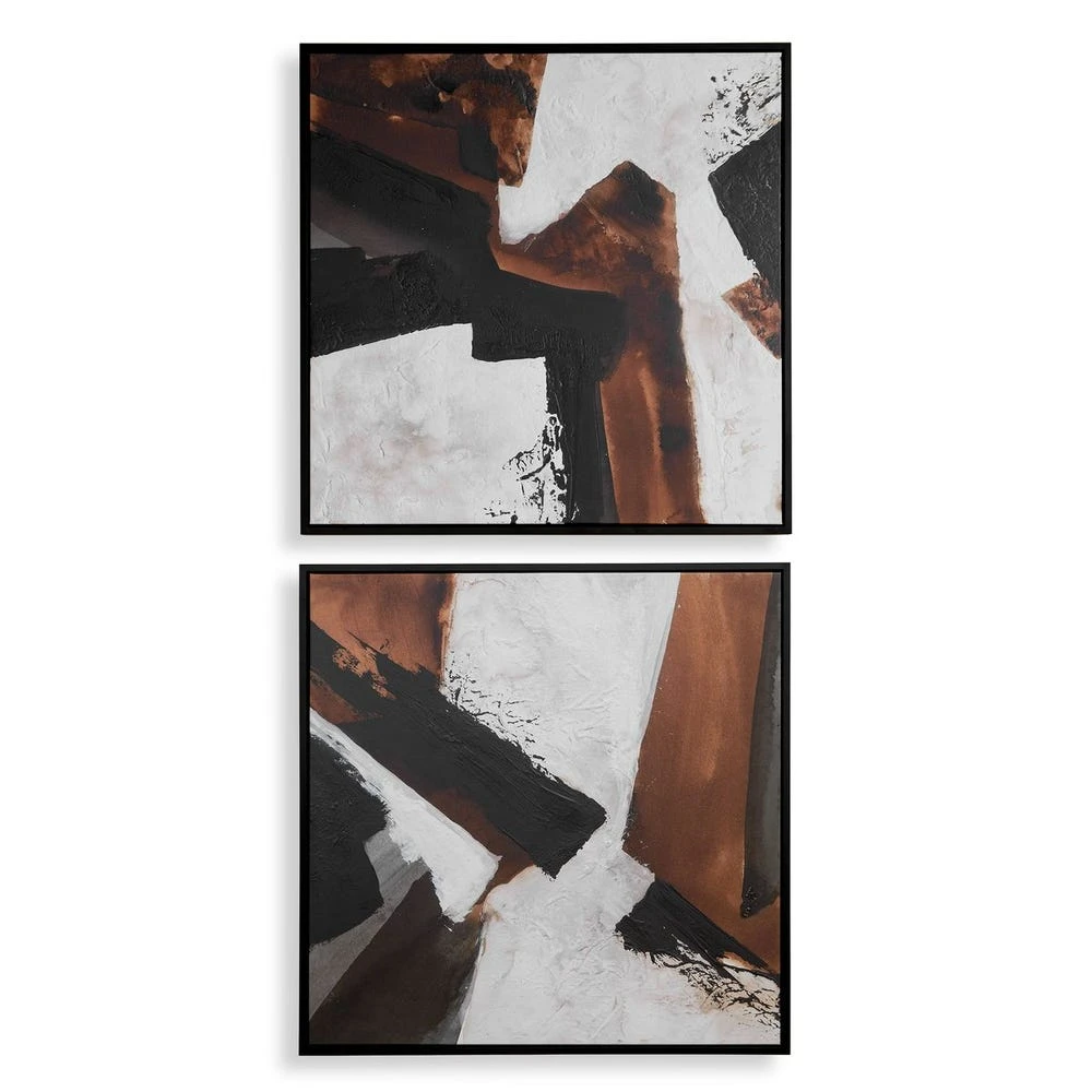 5dd5c31b193f843199dbf24585b145d7 Tactile Inspiration Framed Canvases, S/2 - Image 1