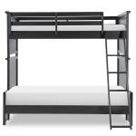 Complete Twin Over Full Bunk Bed Blacksmith Youth Beds Black 10