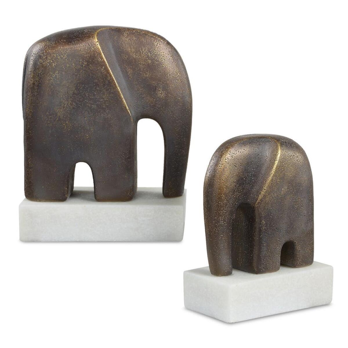 5df5007878ad9cc8282fab115228dca8 Timeless Tusk Sculptures, S/2 - Image 1