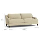 Stockten English Arm Sofa with Casters - Image 6