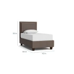 Manhattan Leather Upholstered Storage Bed - Image 4