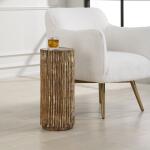 Echo Drink Table, Brass Chairside Tables Brass 12