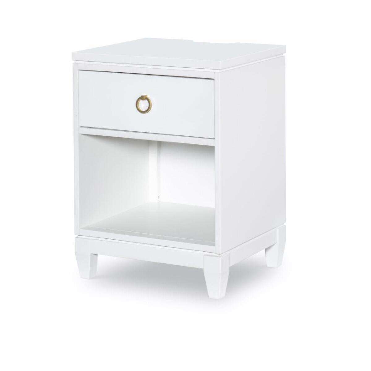 5e2a5e76d27170e385640cb3398c8fa4 Open Nightstand White Finish - Image 1