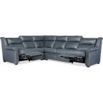 Sectionals 206 Robinson Reclining Sectional with Two-Piece Back Sectionals Blue 28