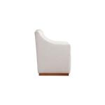 Banks Upholstered Dining Chair with Casters - Image 7