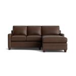 Carolina Leather Track Arm Chaise Sectional Sectionals Bassett Furniture 8