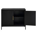 Front Range 2 Door Cabinet, Black - Image 5