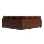 Carolina Leather L-Shaped Roll Arm Sectional Sectionals Bassett Furniture 9