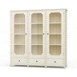 Milano Bookcase W/ 3 Glass Doors