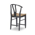 1561 Franklin DR Wishbone Back Counter Height Chair Black - Image 3