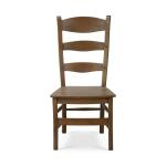 Peg & Dowel Ladder Back W/ Wooden Seat - Image 6