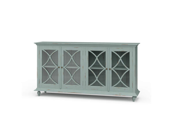 Hamilton 4 Door Buffet Dining Storage Blue