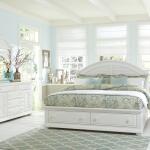 King Storage Bed, Dresser & Mirror