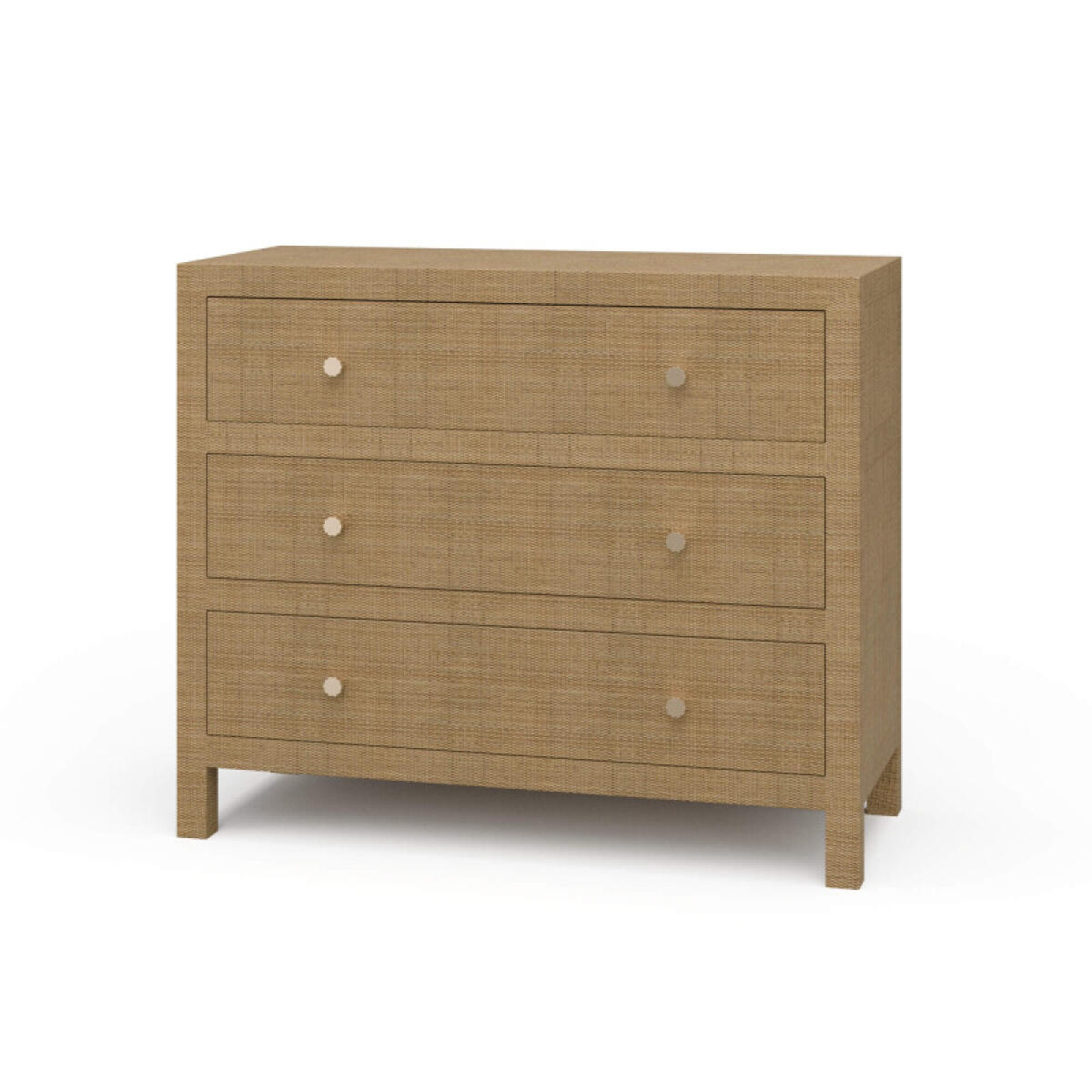 5f068e15147e1160b59c4457760a7382 Kagu 3 Drawer Dresser W/ Rattan - Image 1