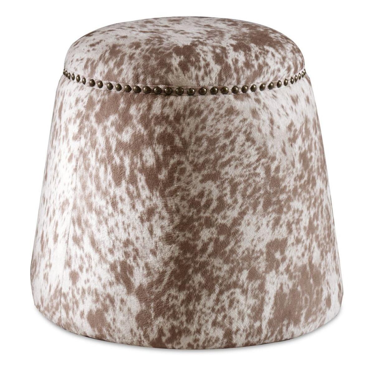 5f3412ee698d40600d10f3f84e9190cd Gumdrop Ottoman, Cow Hide - Image 1