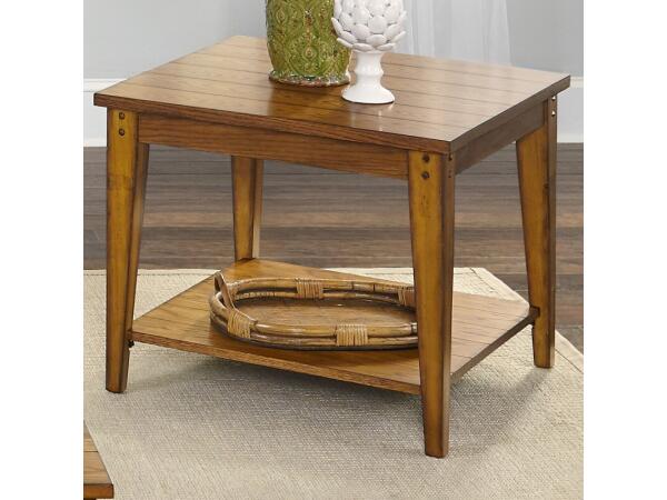Lake House Square Lamp Table End tables Brown