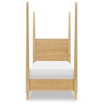 Complete Poster Bed Twin 3/3 Natural Hickory Youth Beds Brown 10