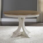 Farmhouse Reimagined 5 Piece Pedestal Table Set - Image 6