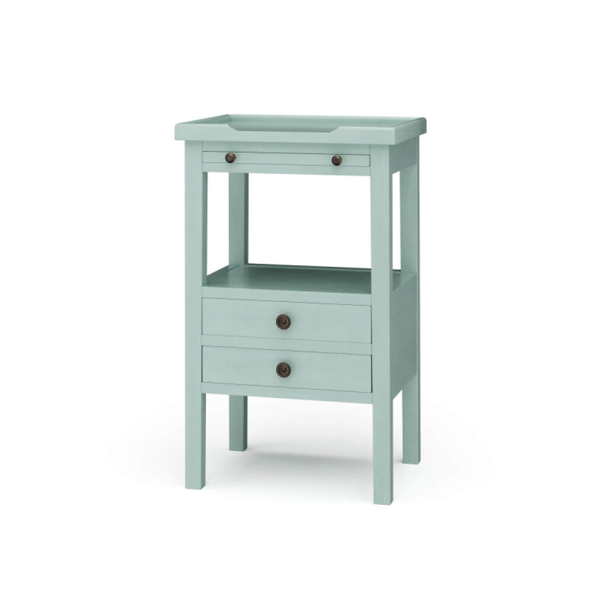 Eton 2 Drawer Side Table W/ Pull Out Shelf Chairside Tables Blue 2 Eton 2 Drawer Side Table W/ Pull Out Shelf Chairside Tables Blue 2