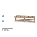Renoir Rattan X Bench