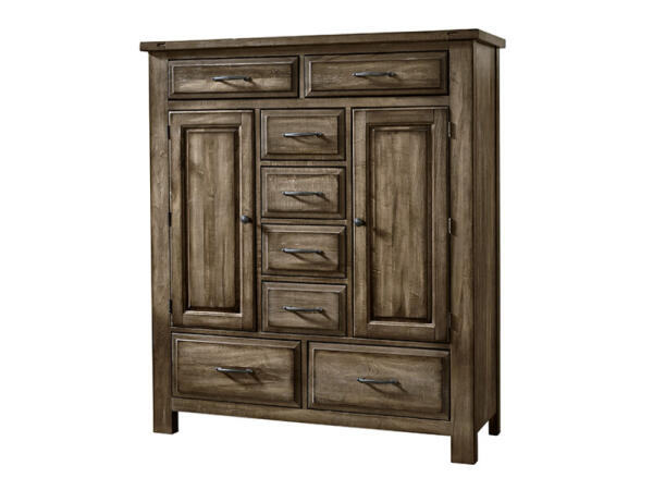 Maple Road Sweater Chest – 8 Drawers and 2 Doors Chests Brown