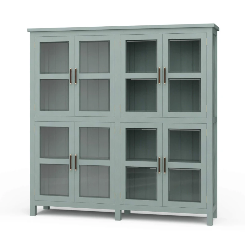 5fd3fc85a91ef5baa7262cd82fb874a2 Madrone 8 Door Display Cabinet - Image 1