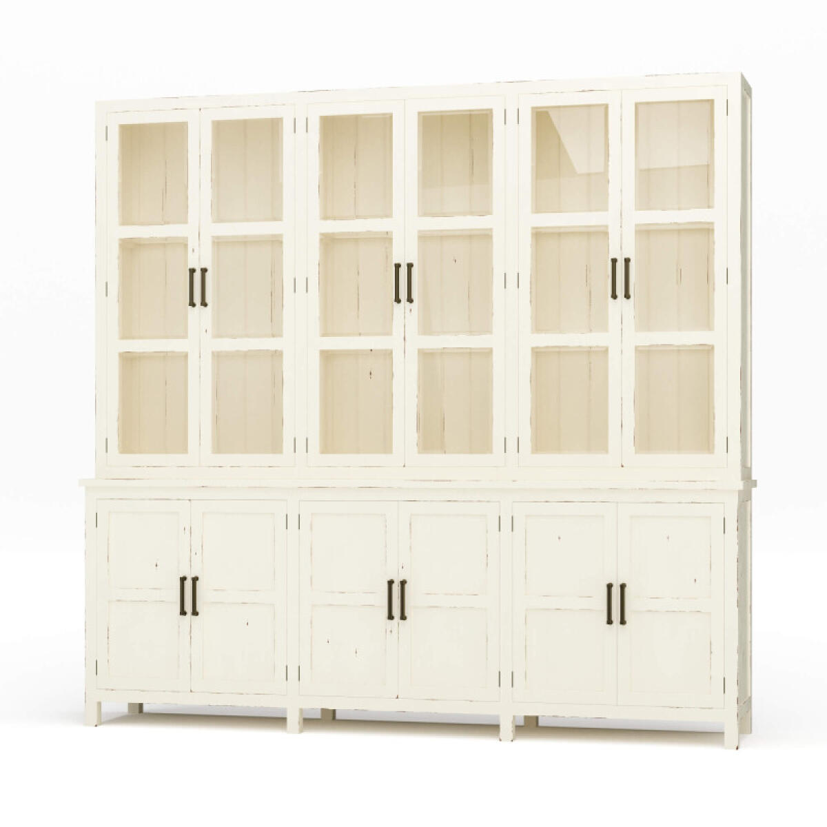 5fe17471d35ed444e3abdf00085e1d3c Madrone 12 Door Display Cabinet W/ Glass Shelves - Image 1