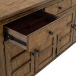 Carolina Park Server Dining Storage Amber Brown 25