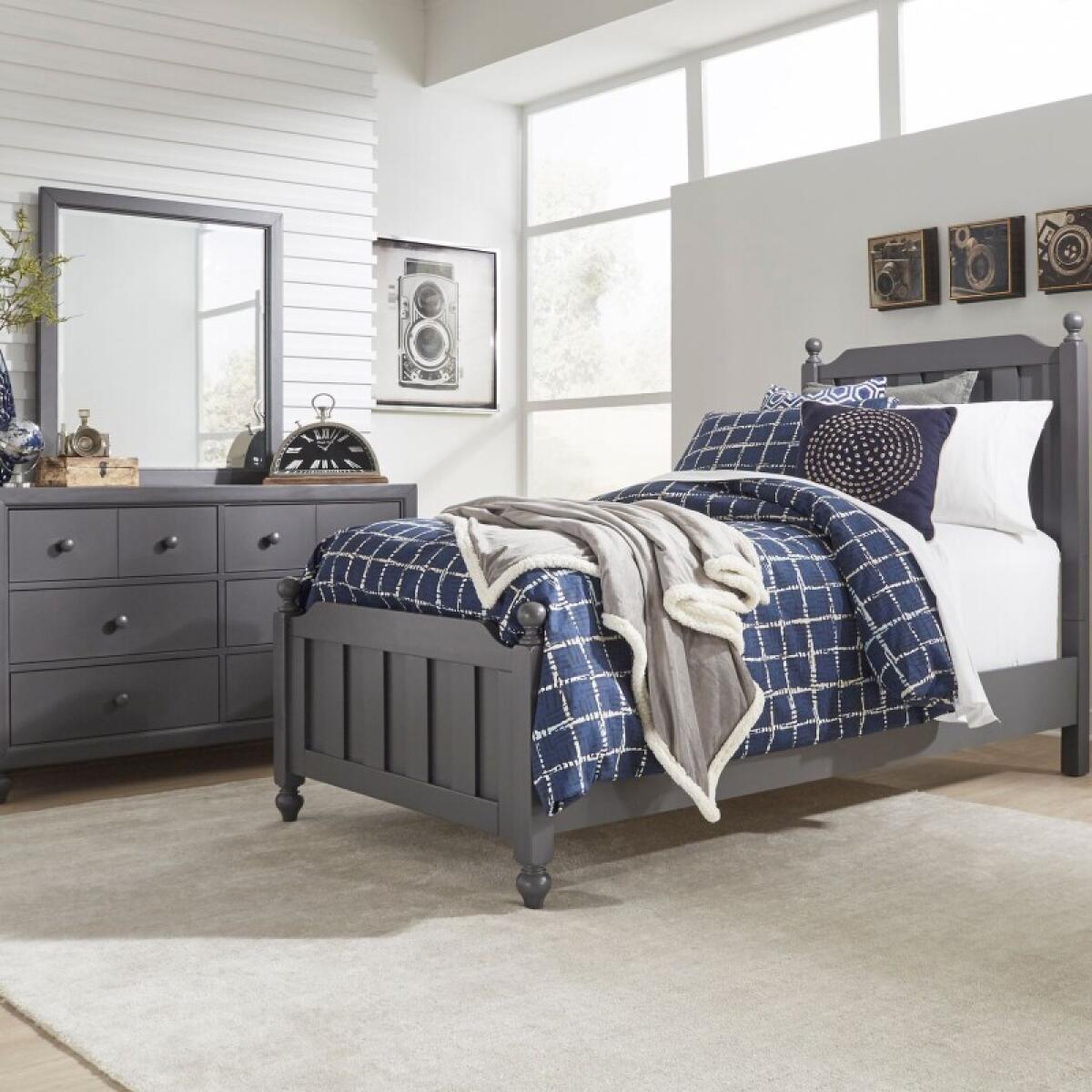 5fe6279c37632eadb8b17382d19fda88 Cottage View Twin Panel Bed, Dresser & Mirror - Image 1