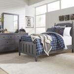 Cottage View Twin Panel Bed, Dresser & Mirror