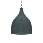 Hampton Rattan Pendant Medium Lighting Architectural White 12