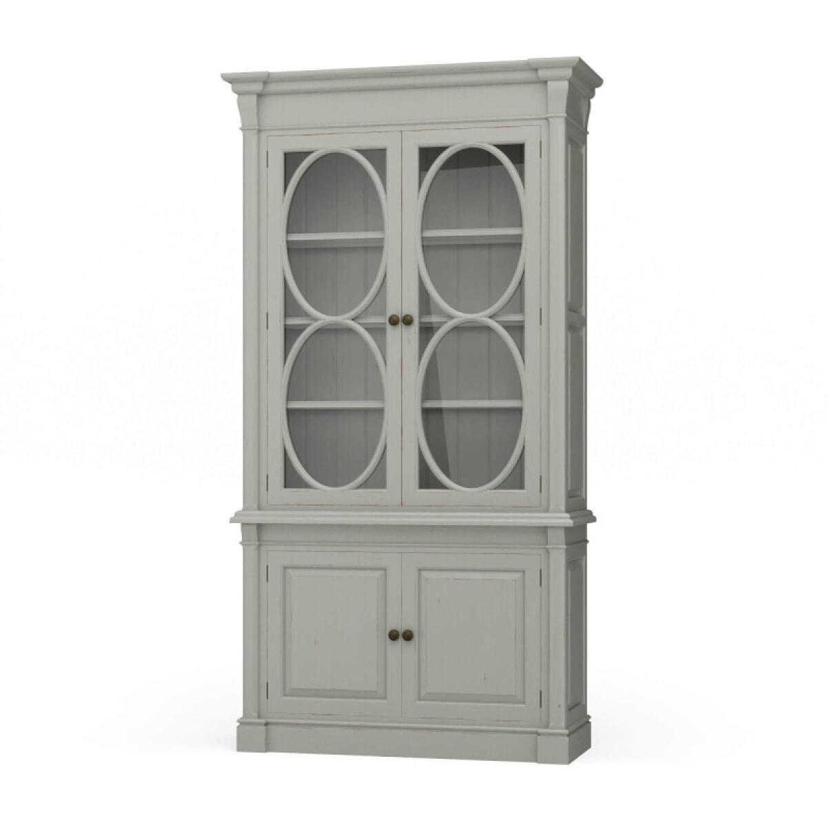 60084b1e76b917d9597aab55b7ea0891 Fiona 4 Door Display Cabinet W/ Glass Shelves - Image 1
