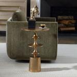 Flight Accent Table, Brass Chairside Tables Brass 15