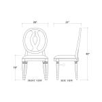 Fiona Dining Chair W/ Upholstered Seat - Image 9