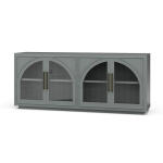 Vannes 4 Door Sideboard W/ Glass Shelves
