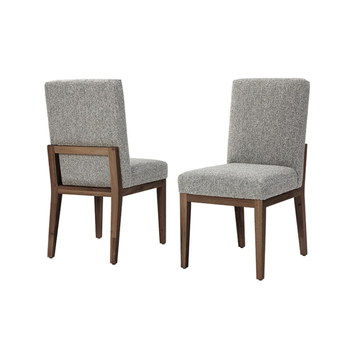 606d992af57e3151e347949a8738c0a8 Dovetail Dining Upholstered Side Chair Charcoal Fabric - 753-030D - Image 1
