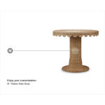 Scalloped Round Bistro Table