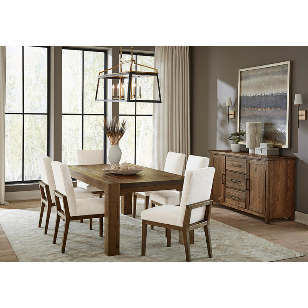 608969668be1a21aa086380987faede8 Dovetail Dining 100 Inch Gathering Dining Table - 752-000-200 - Image 1