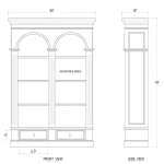 Roosevelt Double Arch Bookcase - Image 7