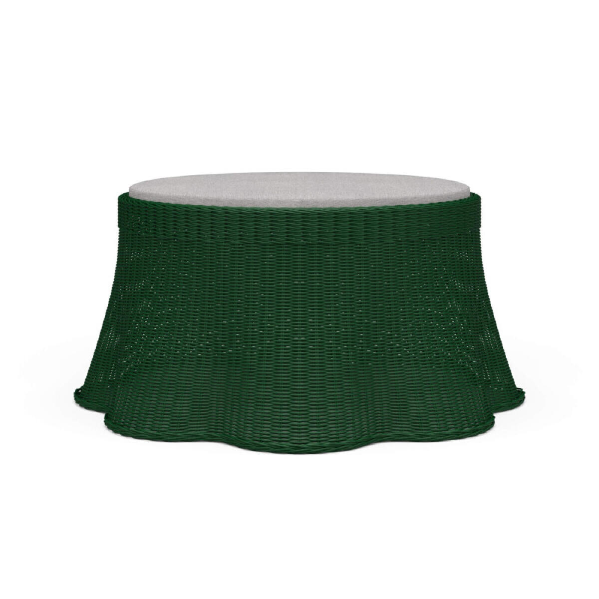 6093c9df40c60c4933b2e370ef09eb51 Newport Rattan Ottoman W/ Cushion - Image 1