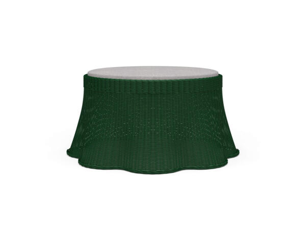 Newport Rattan Ottoman W/ Cushion Ottomans & Poufs Bramble