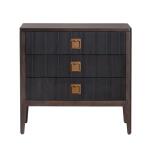 Worthington Three-Drawer Chest Chests Black 14