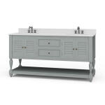 Cottage Master Vanity W/ Sink & Marble Top