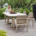 Circa Indoor-outdoor Dining Table, 2 Cartons Outdoor Dining Tables Cream 12